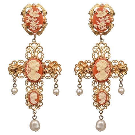 boucle d oreille croix dolce gabbana|Boucles d'oreilles Dolce & Gabbana .